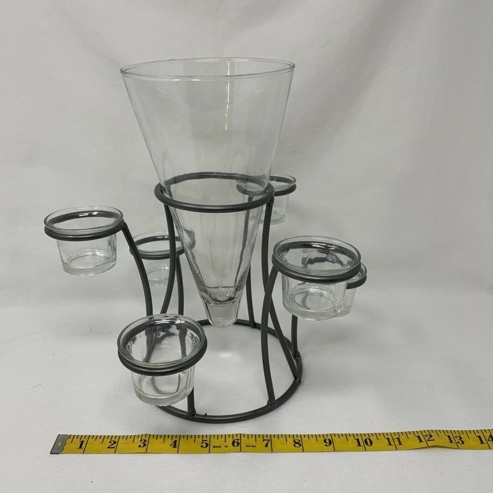 Tealight & Votive Holder w/Vase Centerpiece - Picture 10 of 12